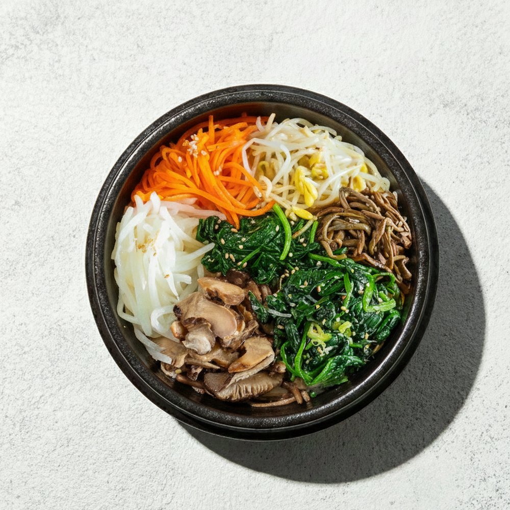 Vegan Bibimbap Bowl - Korean catering dish by Minari Express