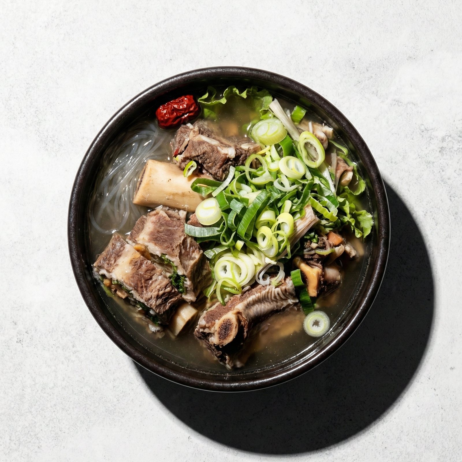 Galbitang (Beef Short Rib Soup) - Korean catering dish by Minari Express
