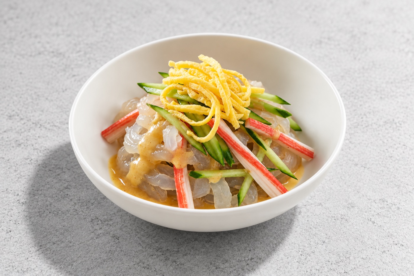 Haepari Naengchae (Jellyfish Salad) - Korean catering dish by Minari Express